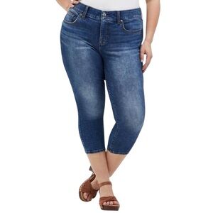 Torrid Crop Bombshell Skinny Stretch Jeans Size 14 New